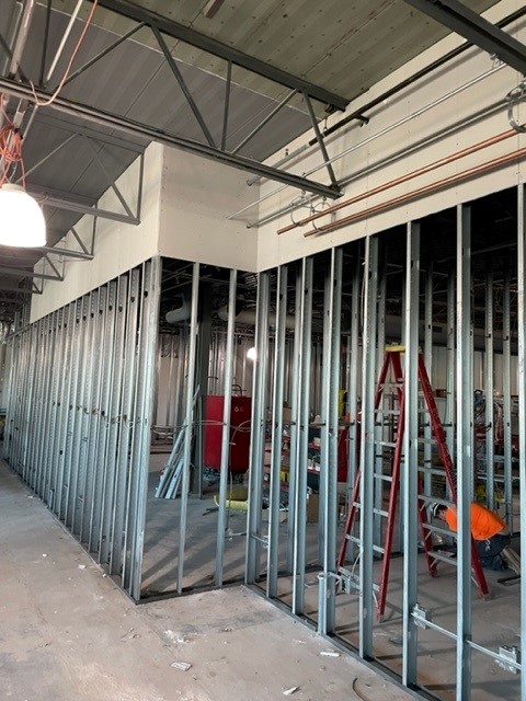 SL Main hall way framed and dry wall started 1.jpg